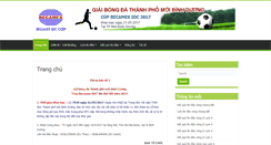 Desktop Screenshot of bongda.becamex.com.vn